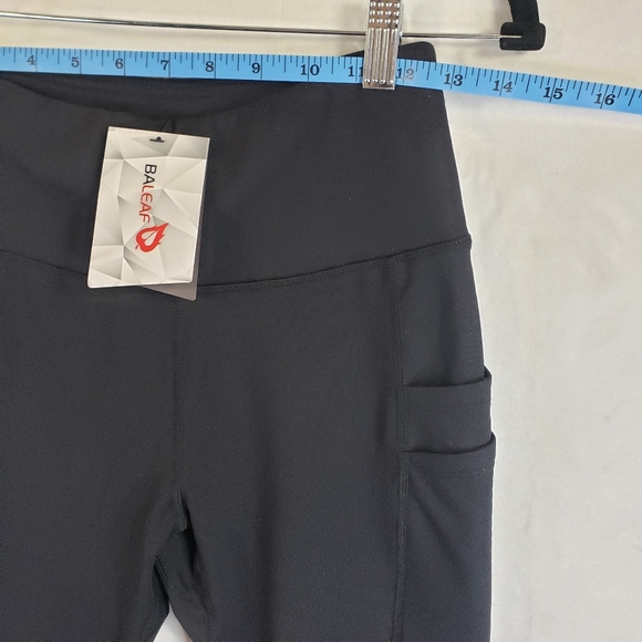Baleaf Women's leggings, black, size S Fleece Lined,High Waisted,5 Pockets - Picture 4 of 17